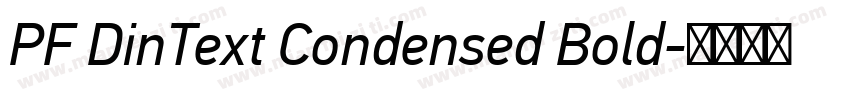 PF DinText Condensed Bold字体转换